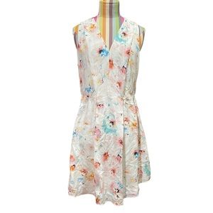 Rebecca Taylor Floral Silk Mini Dress 0844